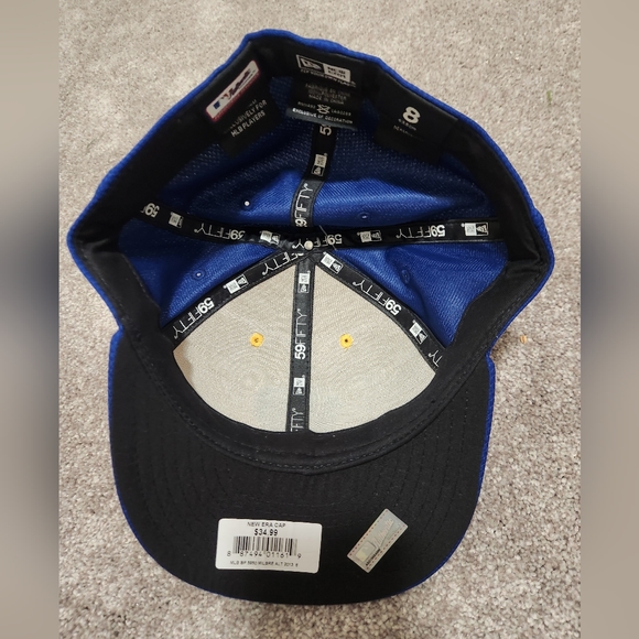 Milwaukee Brewers New Era 59Fifty MLB Genuine Low Profile Size 8 Fitted Hat Cap - Picture 2 of 3